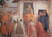 Fra Filippo Lippi Masaccio,St Peter Enthroned with Kneeling Carmelites and Others painting